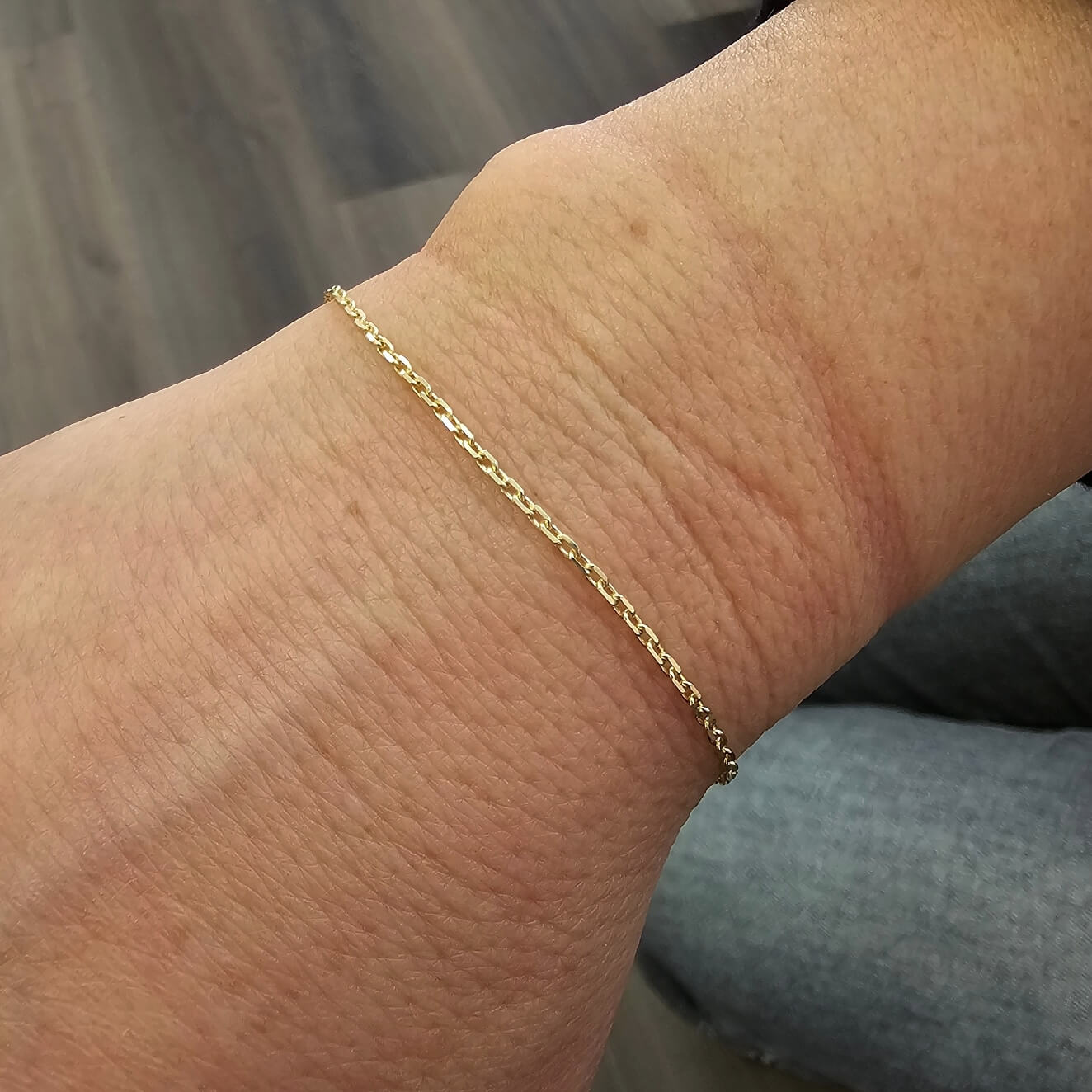 14k yellow gold permanent bracelet Amanda welded